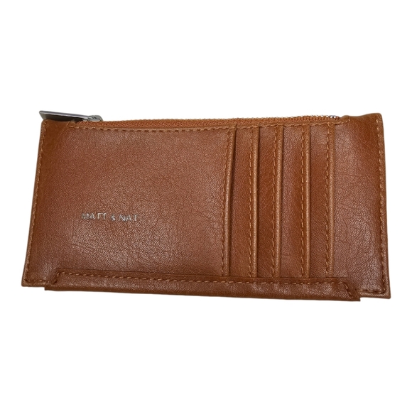 MAT & NAT Brown Card Zipper Wallet - Picture 2 of 4